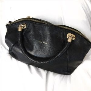 Cole Haan Leather Bag with Braided Handles